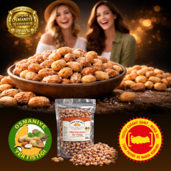 MEŞHUR OSMANİYE YER FISTIĞI - TUZLU - ÇİFTE KAVRULMUŞ -  500 G